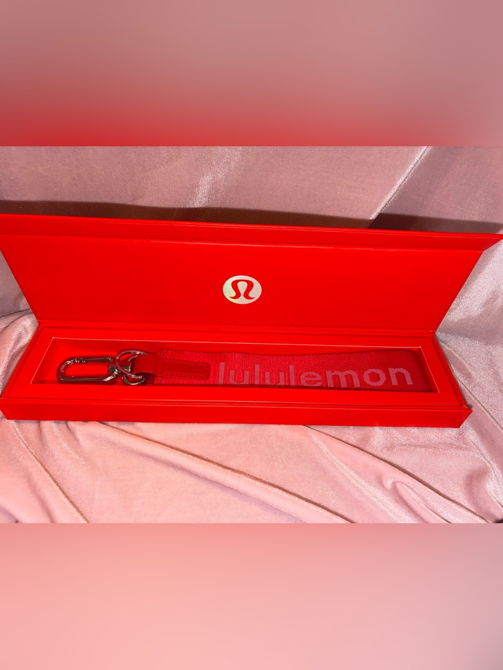 Authentic lululemon Never Lost Keychain | Pinnacle Membership Exclusive | Red